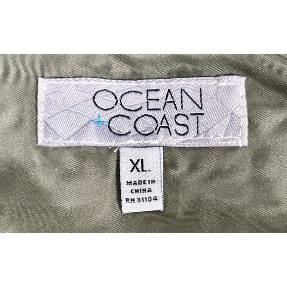 New Ocean & Coast Olive Tree Puffer Vest XL Lightweight Nylon Zip Front NWT - Picture 7 of 10